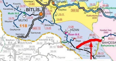 Bahçesaray-Hizan Yolu Ulaşımda Geçici Kapama