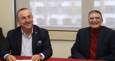 Bakan Çavuşoğlu Aziz Sancar'la Buluştu