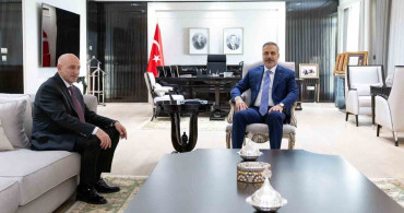 Bakan Fidan, Ankara il emniyet müdürü Yüksek’i kabul etti