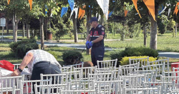 Bakan Göktaş’ın programı öncesi Dede Korkut Parkı’nda bomba araması