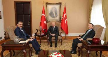 Bakanlar Gürlek ve Çiftçi Bahçeli'yi Ziyaret Etti