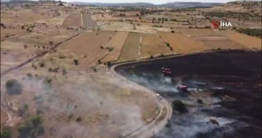 Balıkesir'de arazi yangını kontrol altına alındı