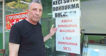 Balıkesir'de askıda dondurma uygulaması sürüyor