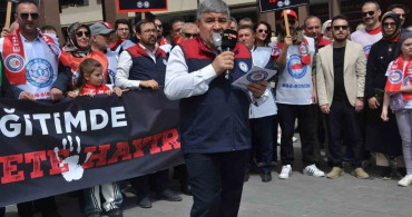 Balıkesir'de Eğitim-Bir-Sen'den Şiddet Protestosu