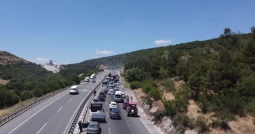 Balıkesir'de işçi servisi yangın çıkardı, müdahale ile faciadan dönüldü