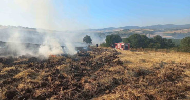 Bandırma’da buğday tarlasında çıkan yangın kontrol altına alındı