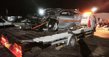 Bandırma'da Takla Atan Araçta İki Kişi Yaralandı