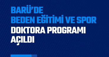 Bartın Üniversitesi'nde beden eğitimi ve spor doktora programı açıldı