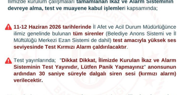 Bartın'da Yeni İkaz ve Alarm Sistemi Kuruldu