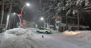 Başçiftlik'te Yoğun Kar Yağışı