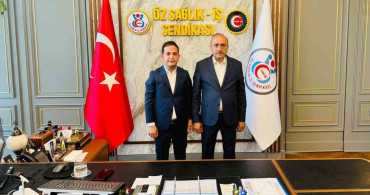 Başkan Aküzüm, HAK-İŞ Genel Başkan Yardımcısı Sert ile bir araya geldi