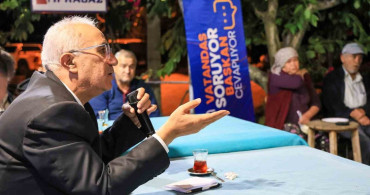 Başkan Arslan, vatandaş soruyor, başkan cevaplıyor buluşmalarını sürdürüyor