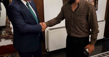 Başkan Arslan’dan 'Çırak' dizisi setine ziyaret