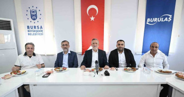 Başkan Burkay’dan terminalde iş insanlarıyla buluşma