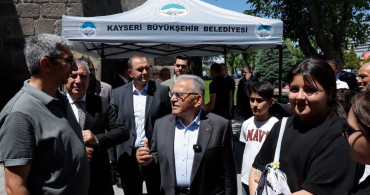 Başkan Büyükkılıç, tarihi kalede çocuklarla buluştu
