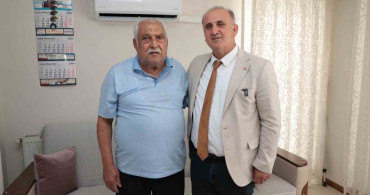 Başkan Kaya, şehit babalarını unutmadı