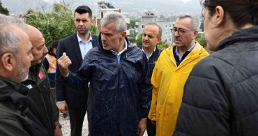 Başkan Öntürk, Yağıştan Etkilenen Bölgelerde İncelemelerde Bulundu
