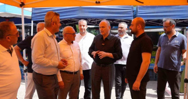 Başkan Özlü, pazarcı esnafıyla bir araya geldi