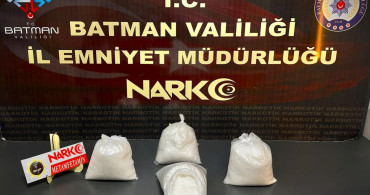 Batman'da 4 Kilo Metamfetamin Ele Geçirildi