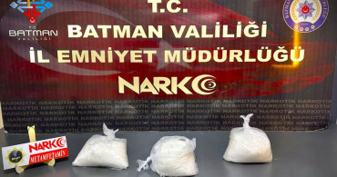 Batman'da Yolcu Otobüsünde Metamfetamin Ele Geçirildi