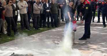 Bayburt Adliyesi Personeline Yangın Güvenliği Eğitimi Verildi