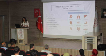 Bayburt il sağlık müdürlüğünden personele stres yönetimi eğitimi