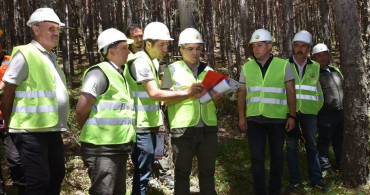 Bayburt OİM personeli orman bakım tatbikatına katıldı