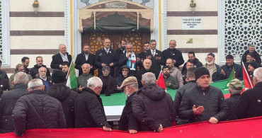 Bayburt'ta Filistin'e Destek Protestosu