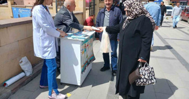 Bayburt'ta Kronik Hastalıklara Farkındalık Standı Kuruldu