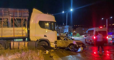 Bayburt’ta tır cip ile çarpıştı: 1 yaralı