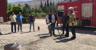 Belen ve Reyhanlı'da yangın güvenliği eğitimi verildi