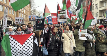 Berlin'de Filistin İçin Destek Gösterisi