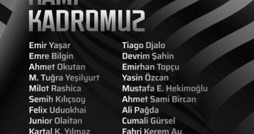 Beşiktaş’ın kamp kadrosu belli oldu