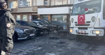 Beşiktaş’ta Lüks Araçları Vuran Yangın