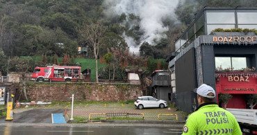 Beşiktaş'ta Restoranda Yangın Olayı