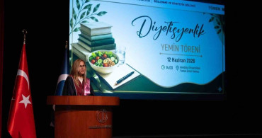 Beslenme ve diyetetik bölümü mezunları diyetisyenlik yemini etti