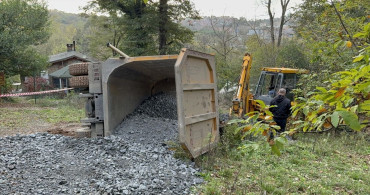 Beykoz'da Devrilen Kamyon Sürücüsünün Durumu