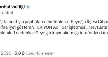 Beyoğlu'nda mevzuata aykırı bar işletmesi kapatıldı