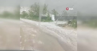 Beypazarı’nda Dolu Yağışı Hayatı Olumsuz Etkiledi