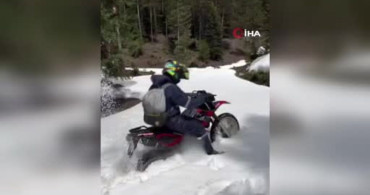 Beypazarı'nda Enduro ve Cross Tutkunlarının Kış Macerası