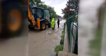 Beypazarı'nda sağanak yağış nedeniyle su baskını