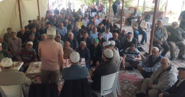 Beypazarı'nda yağan yağmurlar için şükür duası yapıldı