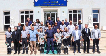 Bilecik il jandarma komutanı özel güvenlik görevlilerini ağırladı