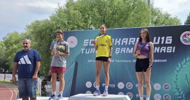 Bilecikli atletizm sporcusu Ecem Uygun, bronz madalya kazandı