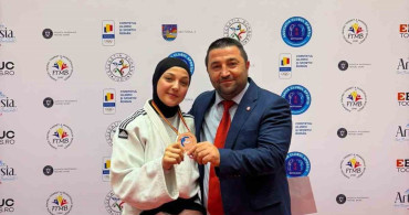 Bilecikli milli judocu Haticenur Göktaş bronz madalya kazandı