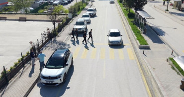 Bilecik'te Drone Destekli Trafik Denetimi Gerçekleştirildi