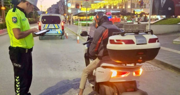 Bilecik’te motosiklet sürücülerine yönelik denetim yapıldı