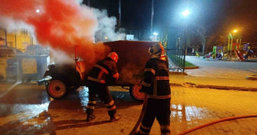 Bilecik'te Seyir Halindeki Araçta Yangın Çıktı
