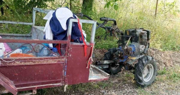 Bilecik'te su motoru devrildi, 1 yaralı