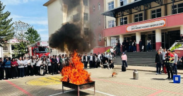 Bingöl'de Yangın ve Tahliye Eğitimi